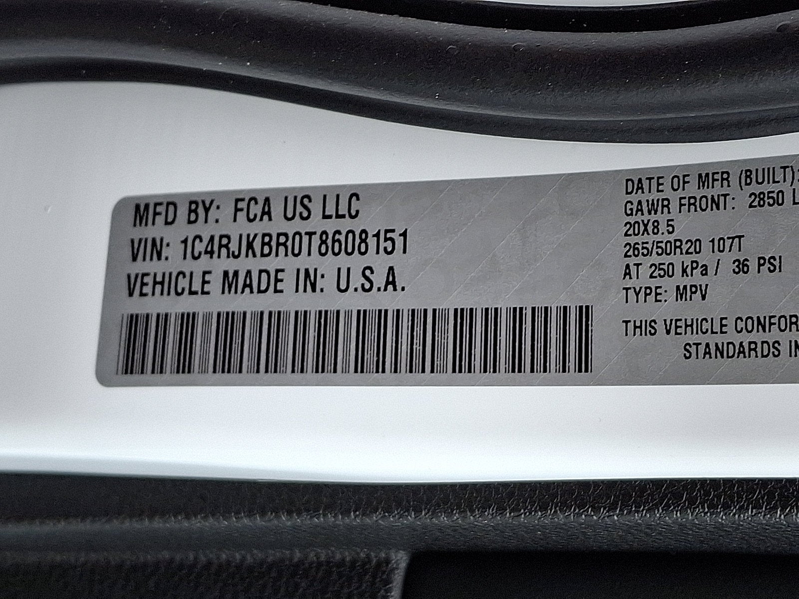 2026 Jeep Grand Cherokee L Limited Reserve