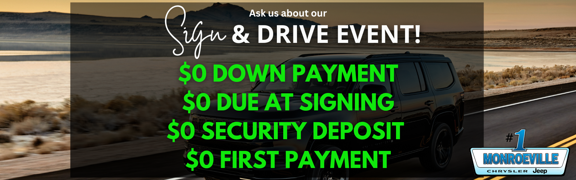 sign and drive special