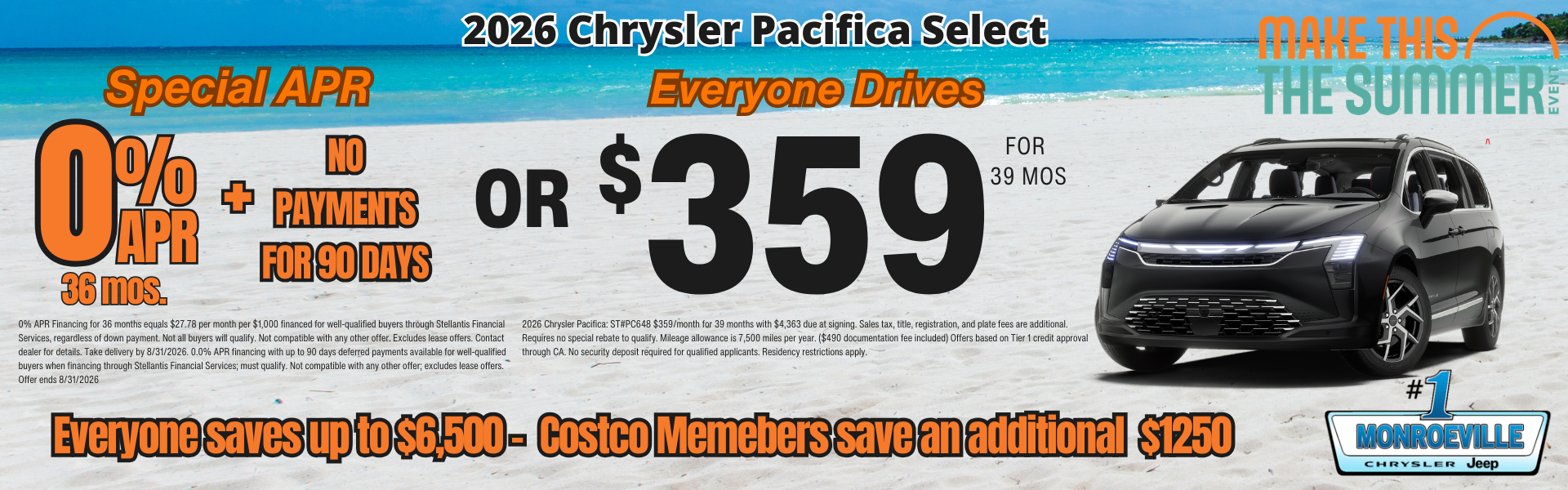chrysler pacifica select