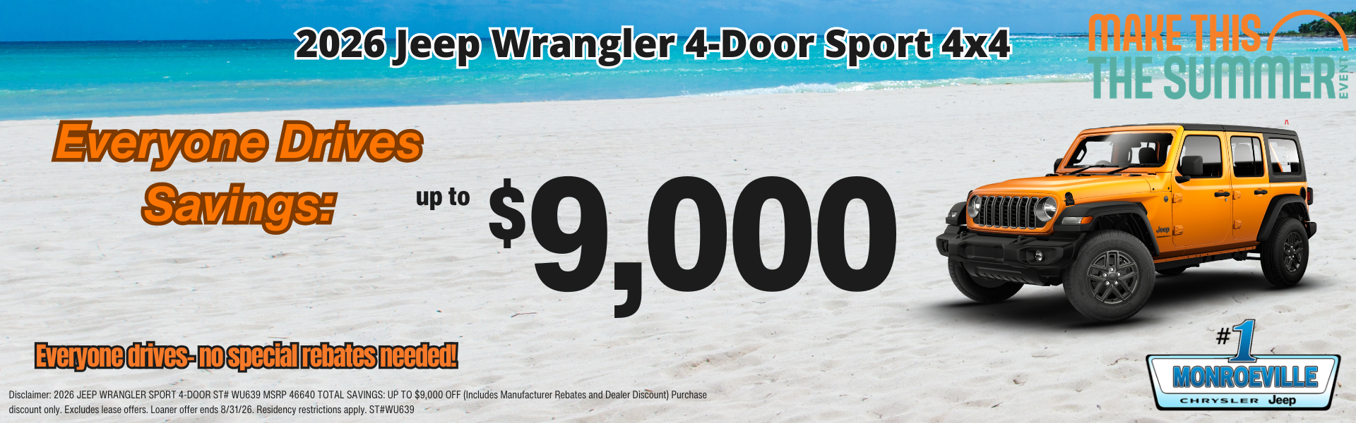 2026 Jeep Wrangler 4 Door Sport S in Monroeville Chrysler Jeep in Monroeville PA