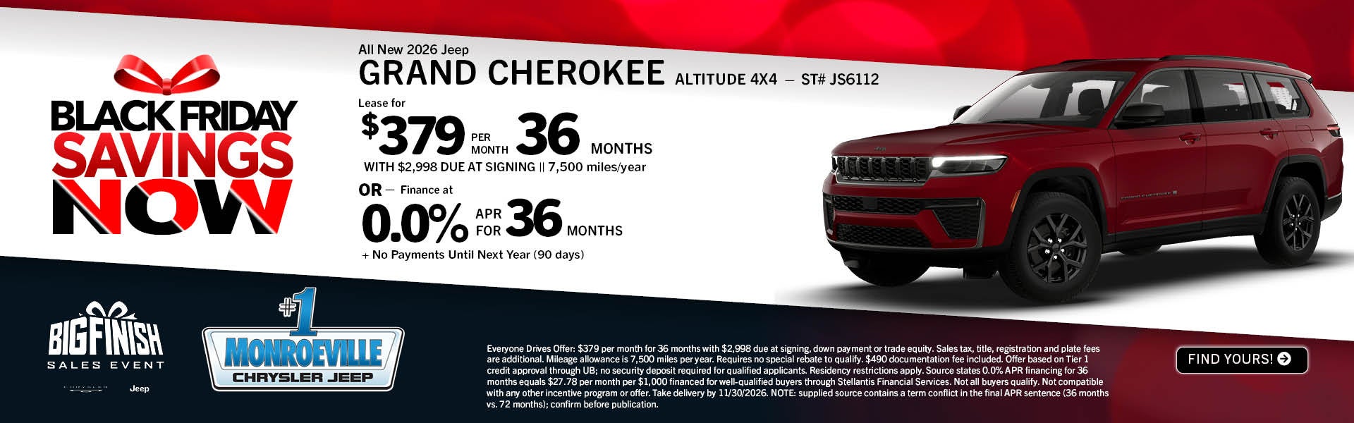 New 2026 Jeep Grand Cherokee Laredo X 4x4